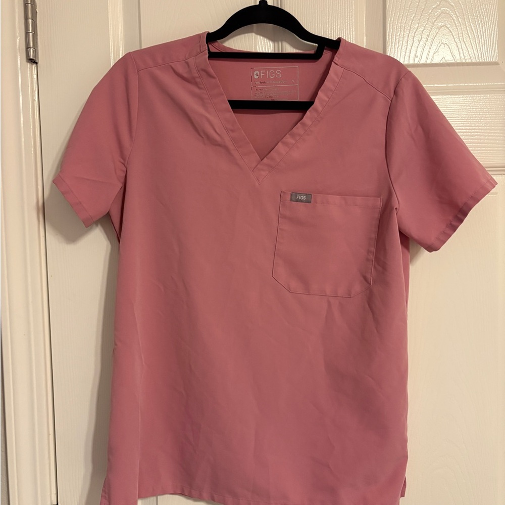 Figs Chalk Pink Catarina Top - S